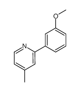 2-(3-methoxyphenyl)-4-methylpyridine结构式