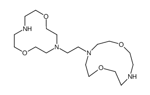 4-[2-(1,7-dioxa-4,10-diazacyclododec-4-yl)ethyl]-1,7-dioxa-4,10-diazacyclododecane Structure