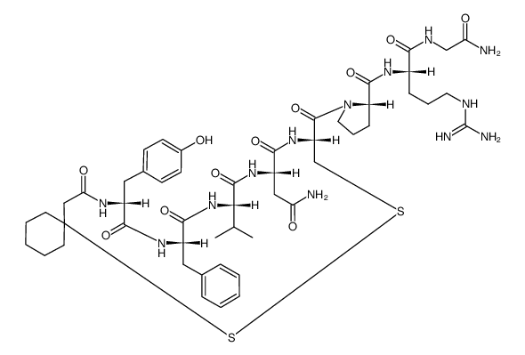 argipressin,-(1-mercaptocyclohexaneacetic acid)(1)-Tyr(2)-Val(4)- structure