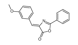 (4Z)-4-(3-methoxybenzylidene)-2-phenyloxazol-5(4H)-one结构式