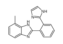 2-[2-(1H-imidazol-2-yl)phenyl]-4-methyl-1H-benzimidazole结构式