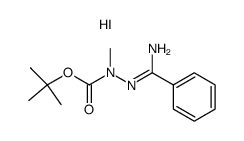 N2-tert-Butoxycarbonyl-N2-methylbenzamidrazoniumiodid结构式