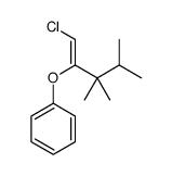 (1-chloro-3,3,4-trimethylpent-1-en-2-yl)oxybenzene Structure