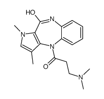 10-[3-(dimethylamino)propanoyl]-1,3-dimethyl-5H-pyrrolo[2,3-c][1,5]benzodiazepin-4-one Structure