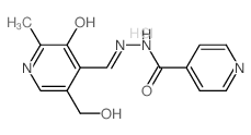 N'-[(Z)-[5-(hydroxymethyl)-2-methyl-3-oxopyridin-4-ylidene]methyl]pyridine-4-carbohydrazide,hydrochloride结构式