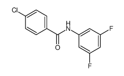 4-Chloro-N-(3,5-difluorophenyl)benzamide结构式
