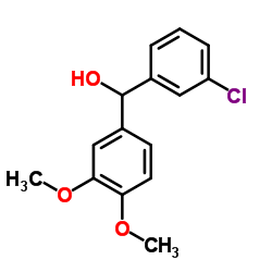 3-CHLORO-3',4'-DIMETHOXYBENZHYDROL结构式