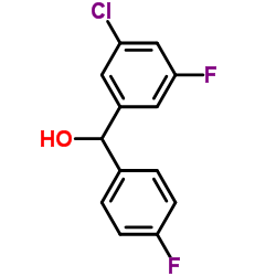 3-CHLORO-4',5-DIFLUOROBENZHYDROL Structure