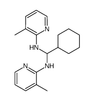 N-((3-methylpyridin-2-ylamino)(cyclohexyl)methyl)-3-methylpyridin-2-amine结构式