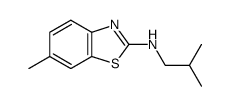 2-Benzothiazolamine,6-methyl-N-(2-methylpropyl)-(9CI)结构式