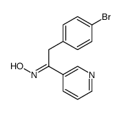 Ethanone, 2-(4-bromophenyl)-1-(3-pyridinyl)-, oxime结构式