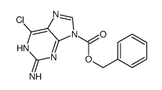 benzyl 2-amino-6-chloropurine-9-carboxylate Structure