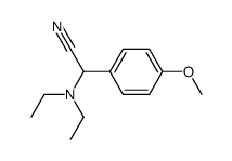 (diethylamino)(4-methoxyphenyl)acetonitrile Structure