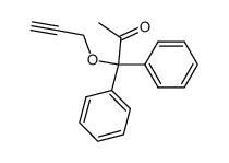 1,1-diphenyl-1-(prop-2-yn-1-yloxy)propan-2-one Structure