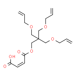 [3-allyloxy-2,2-bis(allyloxymethyl)propyl] hydrogen maleate structure