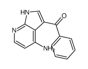 (4-amino-1H-pyrrolo[2,3-b]pyridin-3-yl)-phenylmethanone结构式