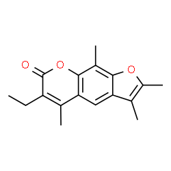 6-ethyl-2,3,5,9-tetramethylfuro[3,2-g]chromen-7-one Structure