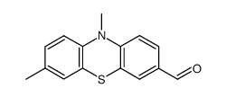 7,10-dimethyl-phenothiazine-3-carbaldehyde结构式