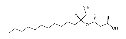 (2R,4R)-4-(((R)-1-aminotridecan-2-yl)oxy)pentan-2-ol Structure