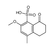 2-methoxy-4-methyl-8-oxo-5,6,7,8-tetrahydro-naphthalene-1-sulfonic acid结构式