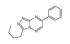 9-butyl-4-phenyl-1,2,5,7,8-pentazabicyclo[4.3.0]nona-2,4,6,8-tetraene结构式