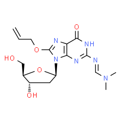 8-ALLYLOXY-N2-(DMF)-2'-DEOXYGUANOSINE structure