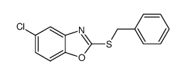 2-benzylthio-5-chlorobenzoxazole Structure