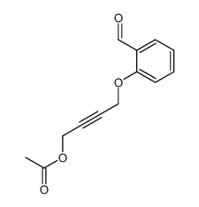 4-(2-formylphenoxy)but-2-ynyl acetate结构式