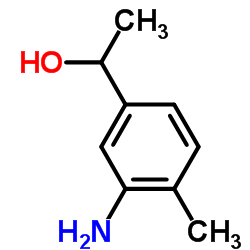 1-(3-Amino-4-methylphenyl)ethanol结构式