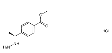 {(1S)1-[4-(ethoxycarbonyl)phenyl]ethyl}hydrazinium chloride Structure