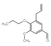 3-ALLYL-5-METHOXY-4-PROPOXY-BENZALDEHYDE结构式