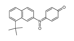 N-(8-t-butyl-2-naphthyl)-1,4-benzoquinone imine N-oxide结构式