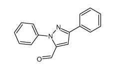 2,5-diphenylpyrazole-3-carbaldehyde结构式