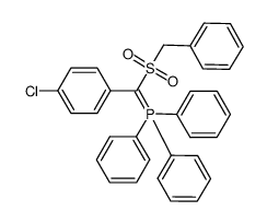 [(benzylsulfonyl)(4-chlorophenyl)methylene](triphenyl)phosphorane结构式