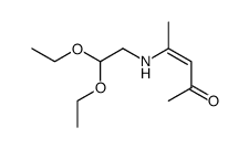 4-(2,2-diethoxyethylamino)pent-3-en-2-one结构式