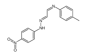 N-[2-(4-methylphenyl)iminoethylideneamino]-4-nitroaniline结构式