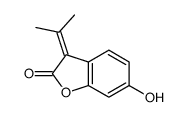 6-hydroxy-3-propan-2-ylidene-1-benzofuran-2-one结构式