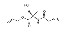 (S)-2-(2-Amino-acetylamino)-propionic acid allyl ester; hydrochloride结构式