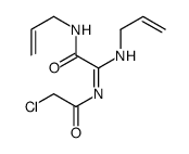 2-[(2-chloroacetyl)amino]-N-prop-2-enyl-2-prop-2-enyliminoacetamide结构式