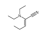2-(diethylamino)pent-2-enenitrile结构式
