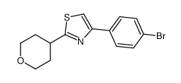 4-(4-bromophenyl)-2-(oxan-4-yl)-1,3-thiazole结构式