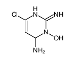 6-AMINO-4-CHLORO-1,2-DIHYDRO-1-HYDROXY-2-IMINOPYRIMIDINE结构式