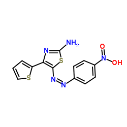 5-[(Z)-(4-Nitrophenyl)diazenyl]-4-(2-thienyl)-1,3-thiazol-2-amine结构式