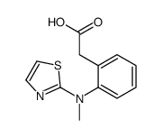 2-[2-[methyl(1,3-thiazol-2-yl)amino]phenyl]acetic acid结构式