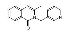 2-METHYL-3-(PYRIDIN-3-YLMETHYL)QUINAZOLIN-4(3H)-ONE结构式