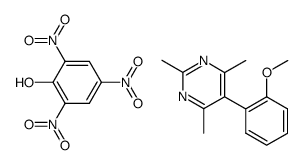 5-(2-Methoxy-phenyl)-2,4,6-trimethyl-pyrimidine; compound with picric acid结构式