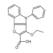 3-ethoxy-4-phenylfuro[3,2-b]indole-2-carboxylic acid Structure