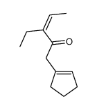 1-(cyclopenten-1-yl)-3-ethylpent-3-en-2-one Structure