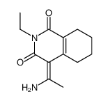 (4Z)-4-(1-aminoethylidene)-2-ethyl-5,6,7,8-tetrahydroisoquinoline-1,3-dione结构式