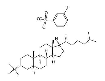 3-α-cholestanyltrimethylammonium m-iodobenzenesulfonate结构式